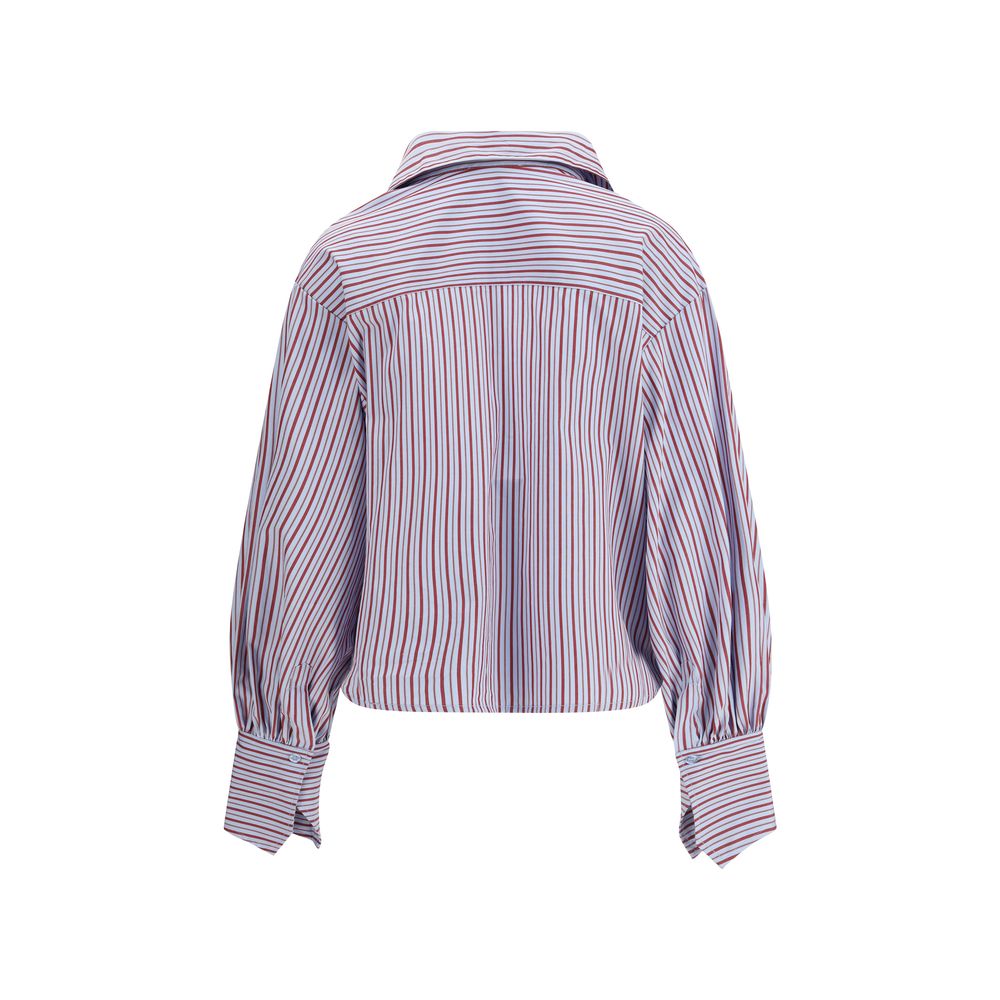 Blue Cotton Pattern Shirt