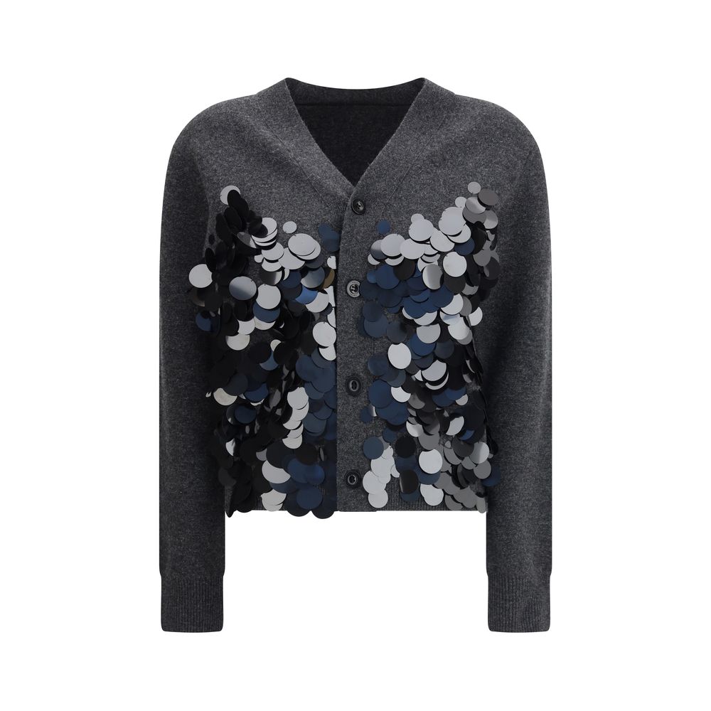 Gray Wool Cardigan