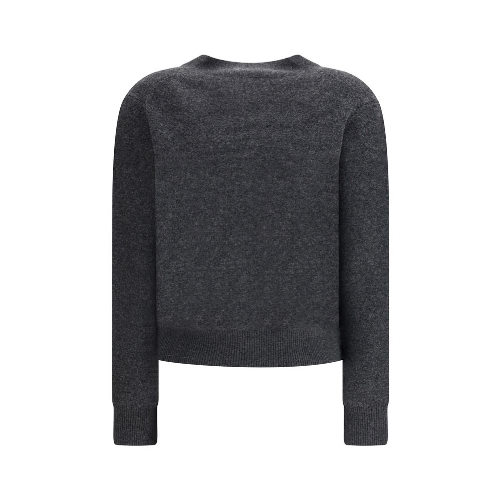 Gray Wool Cardigan