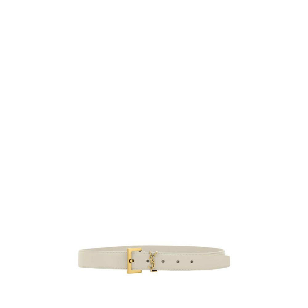 White Calf Leather Bos Taurus Regular Belt