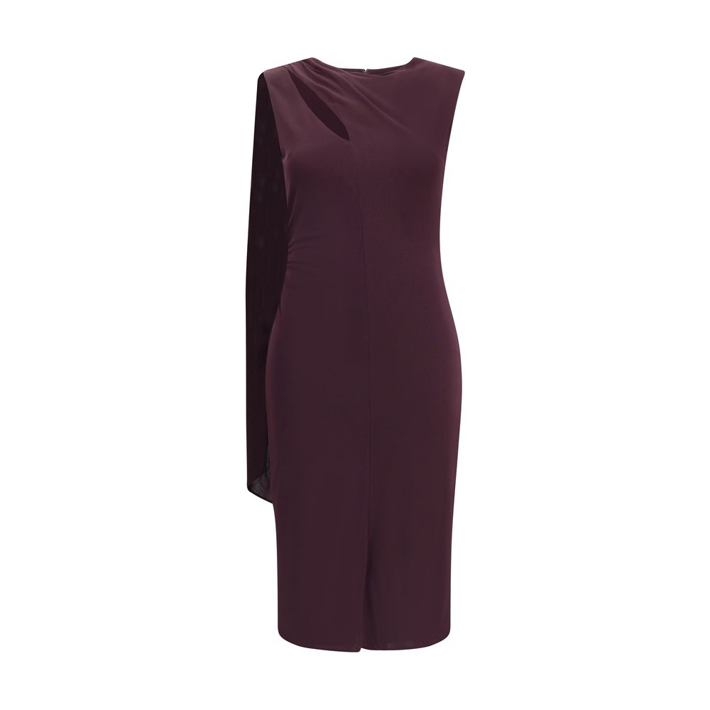 Multicolor Silk Cocktail Dress