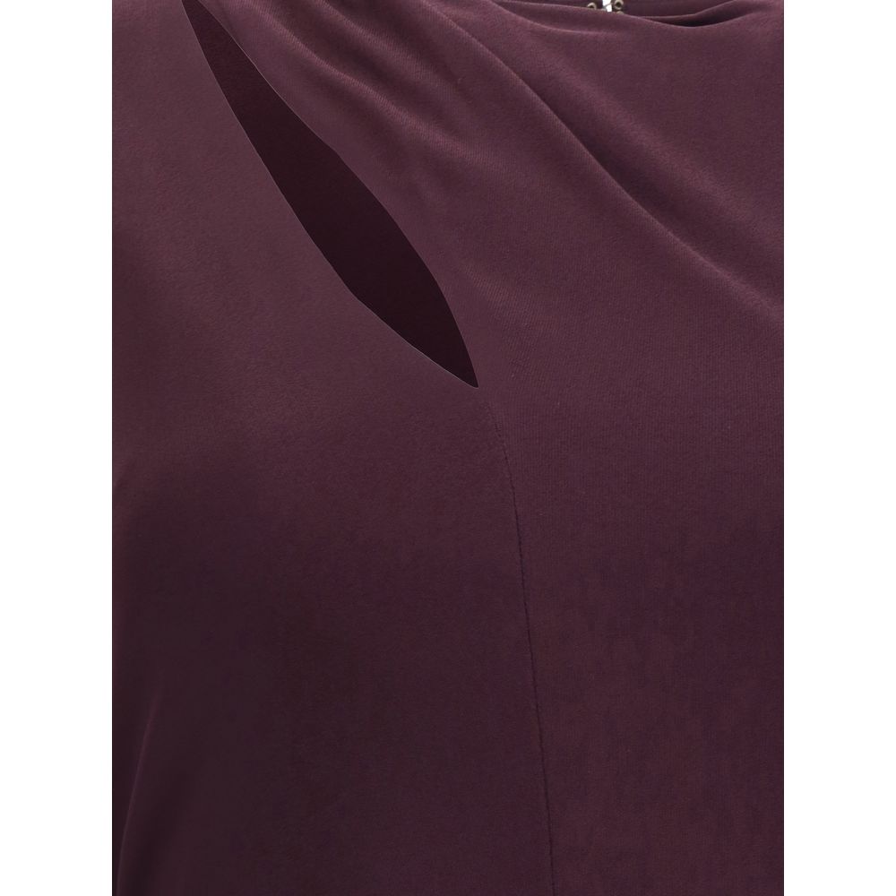 Multicolor Silk Cocktail Dress