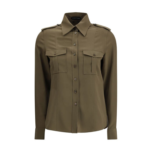 Bicolor Silk Dress Shirt