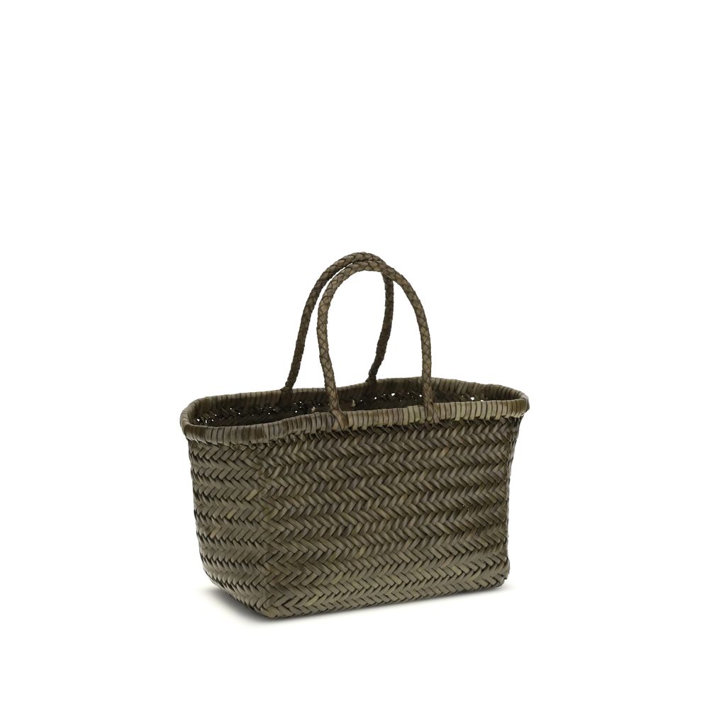 Bicolor Buffalo Leather Handbag