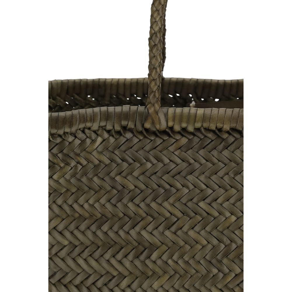 Bicolor Buffalo Leather Handbag