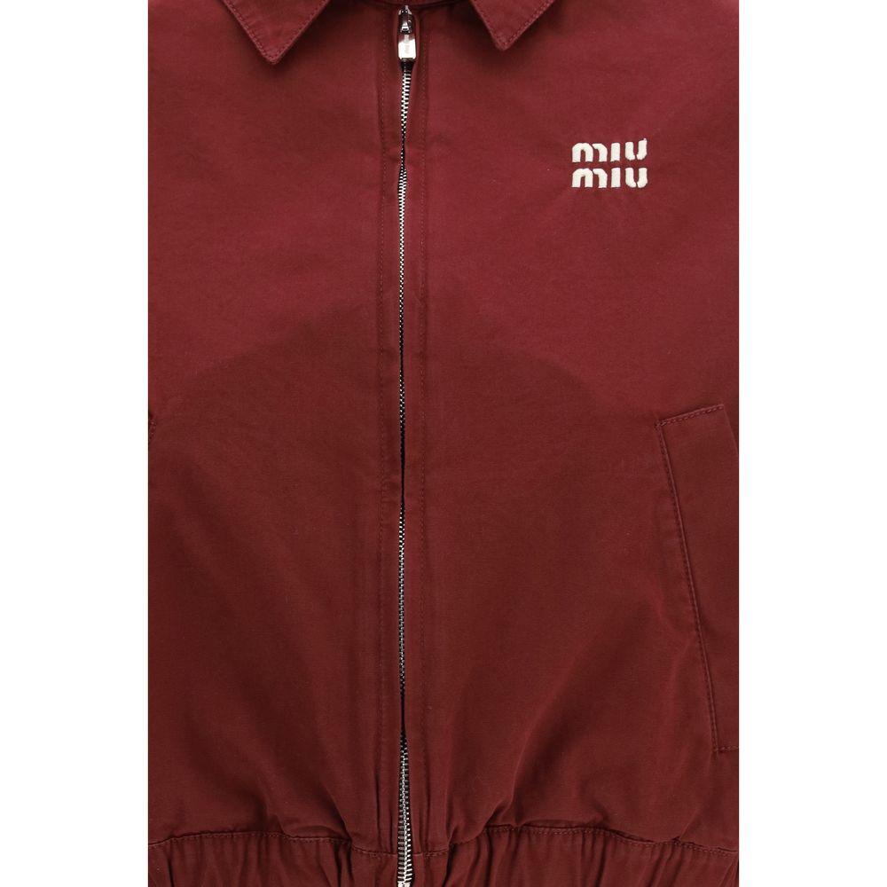 Bordeaux Cotton Jackets And Coat