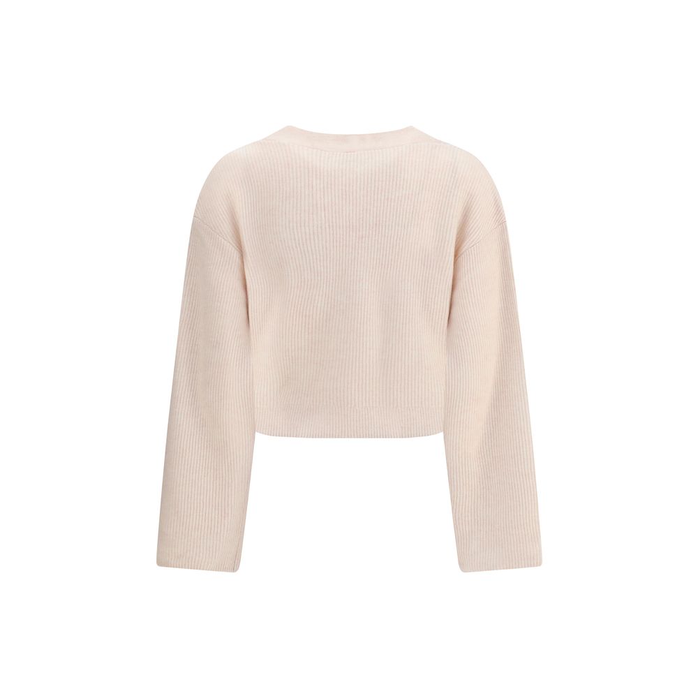 Beige Cashmere Cardigan