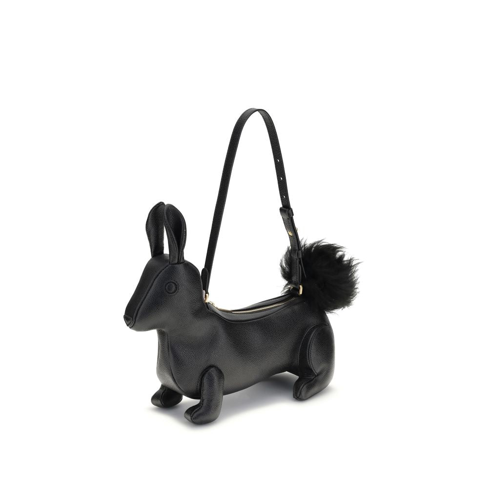 Black Calf Leather Bos Taurus Shoulder Bag