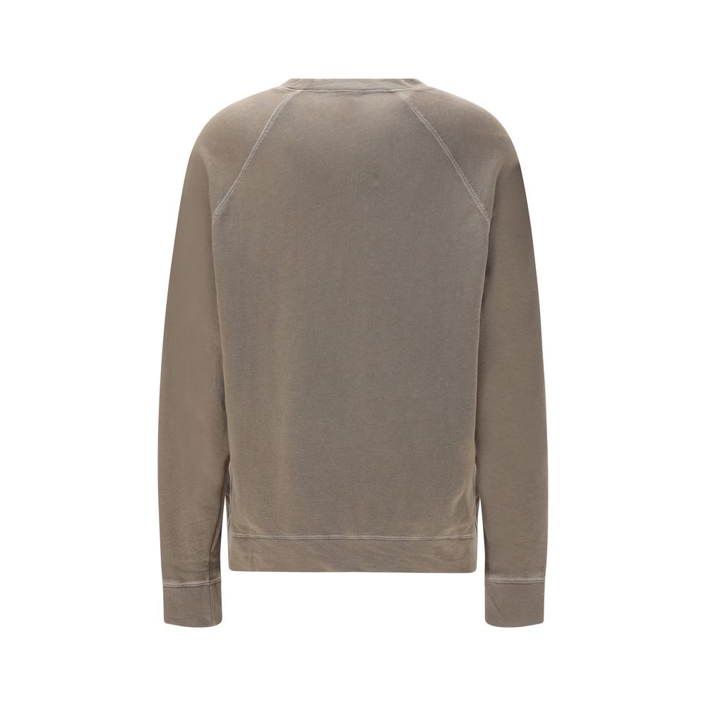 Beige Cotton Sweatshirt