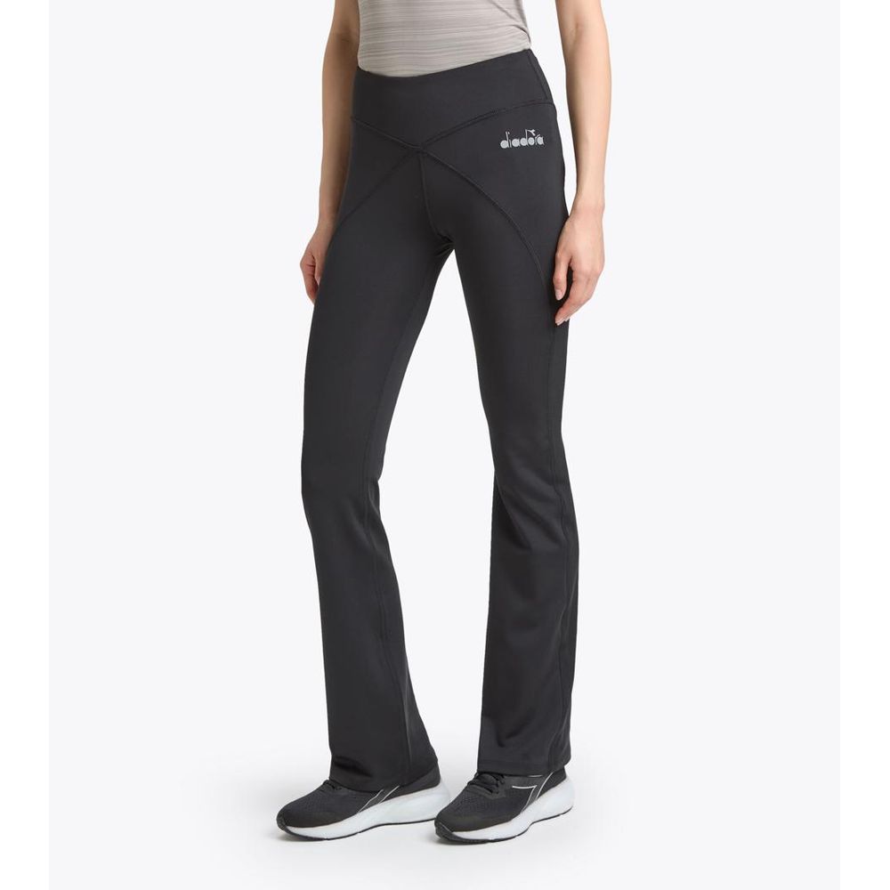Black Polyester Athletic Pants