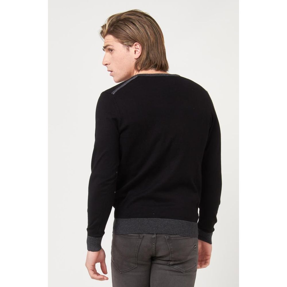 Black Cotton Sweatshirt