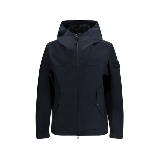 Black Polyester Shell Jacket