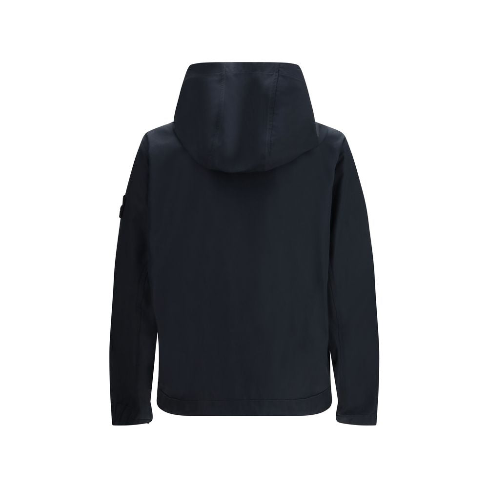 Black Polyester Shell Jacket