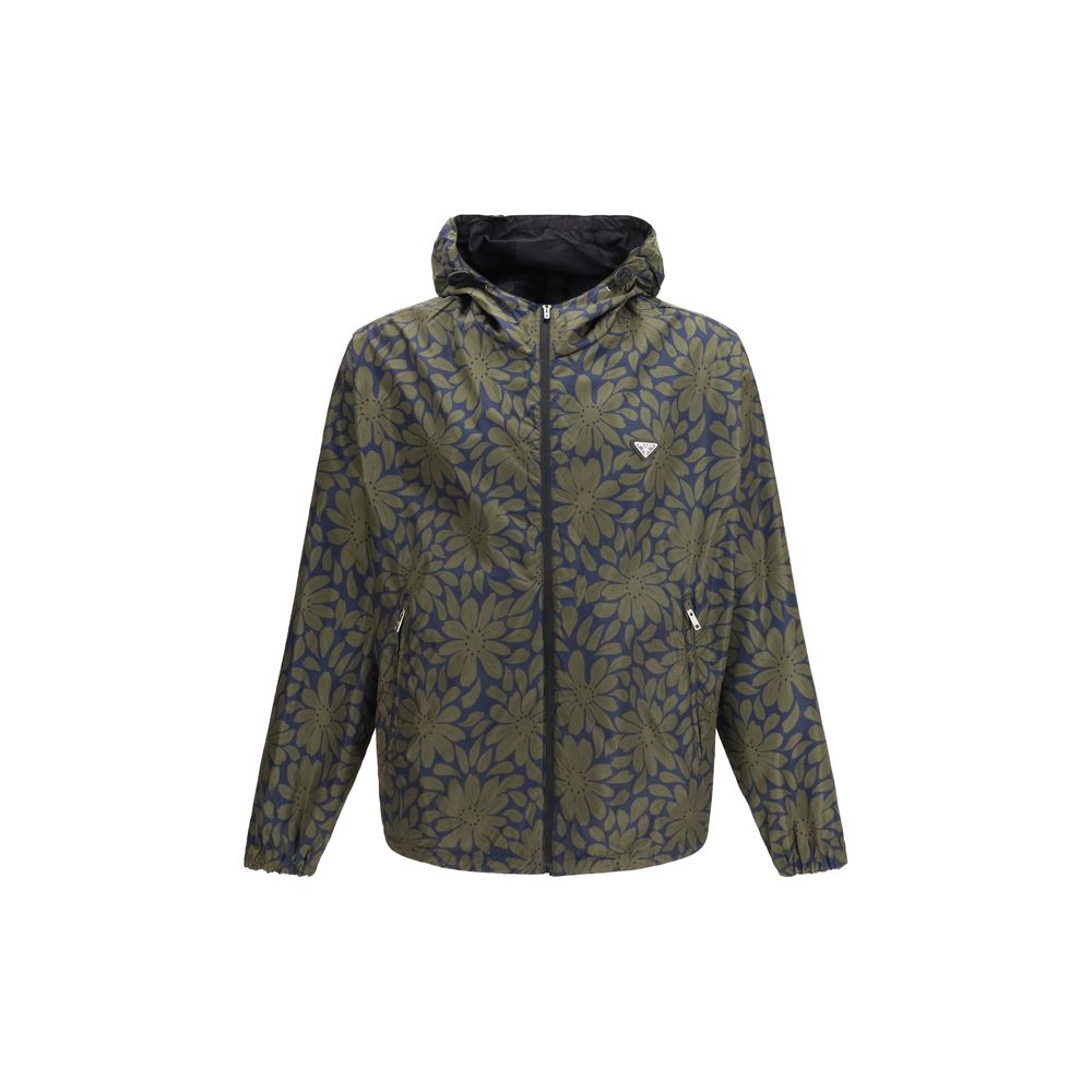 Black Recycled Polyamide Shell Jacket