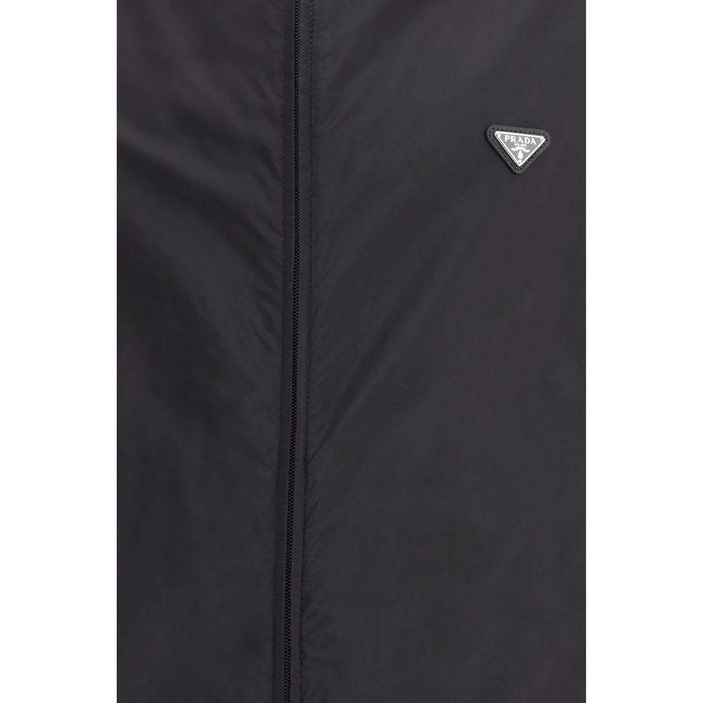 Black Recycled Polyamide Shell Jacket