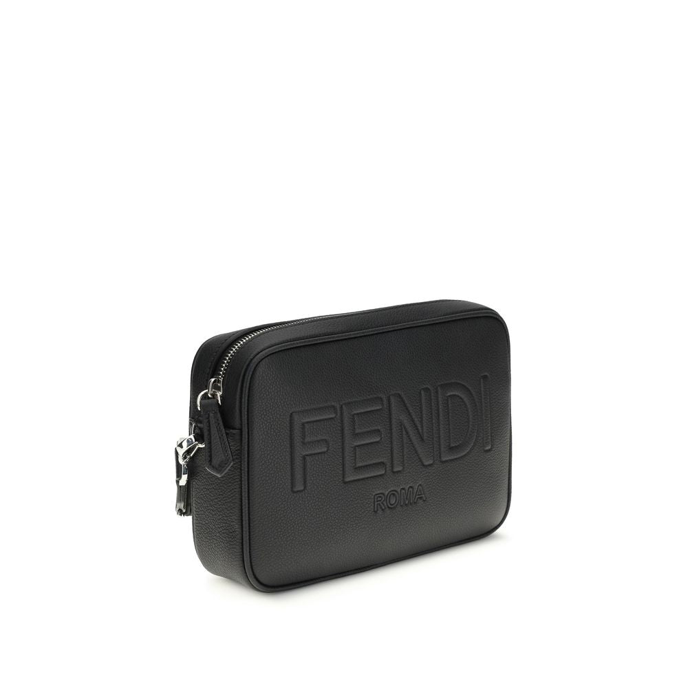 Black Cotton Shoulder Bag