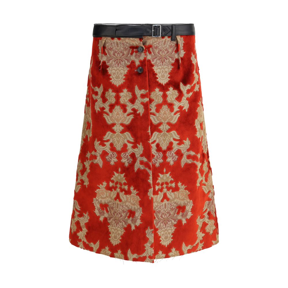 Multicolor Marabou Bermuda Shorts