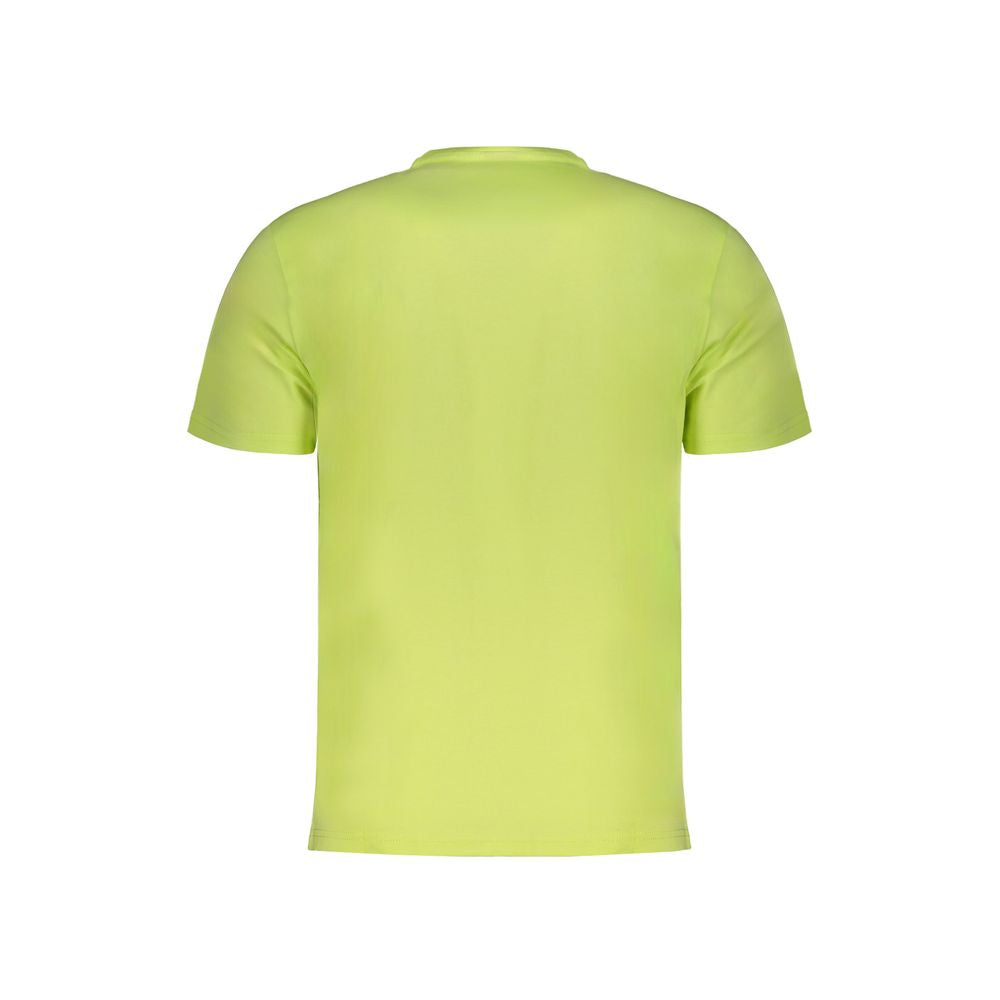Yellow Cotton Men T-Shirt