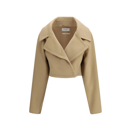 Beige Fleece Wool Clothing