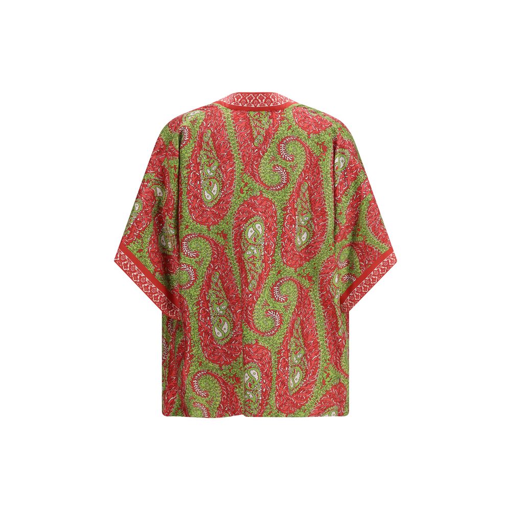 Multicolor Silk Jackets And Coat