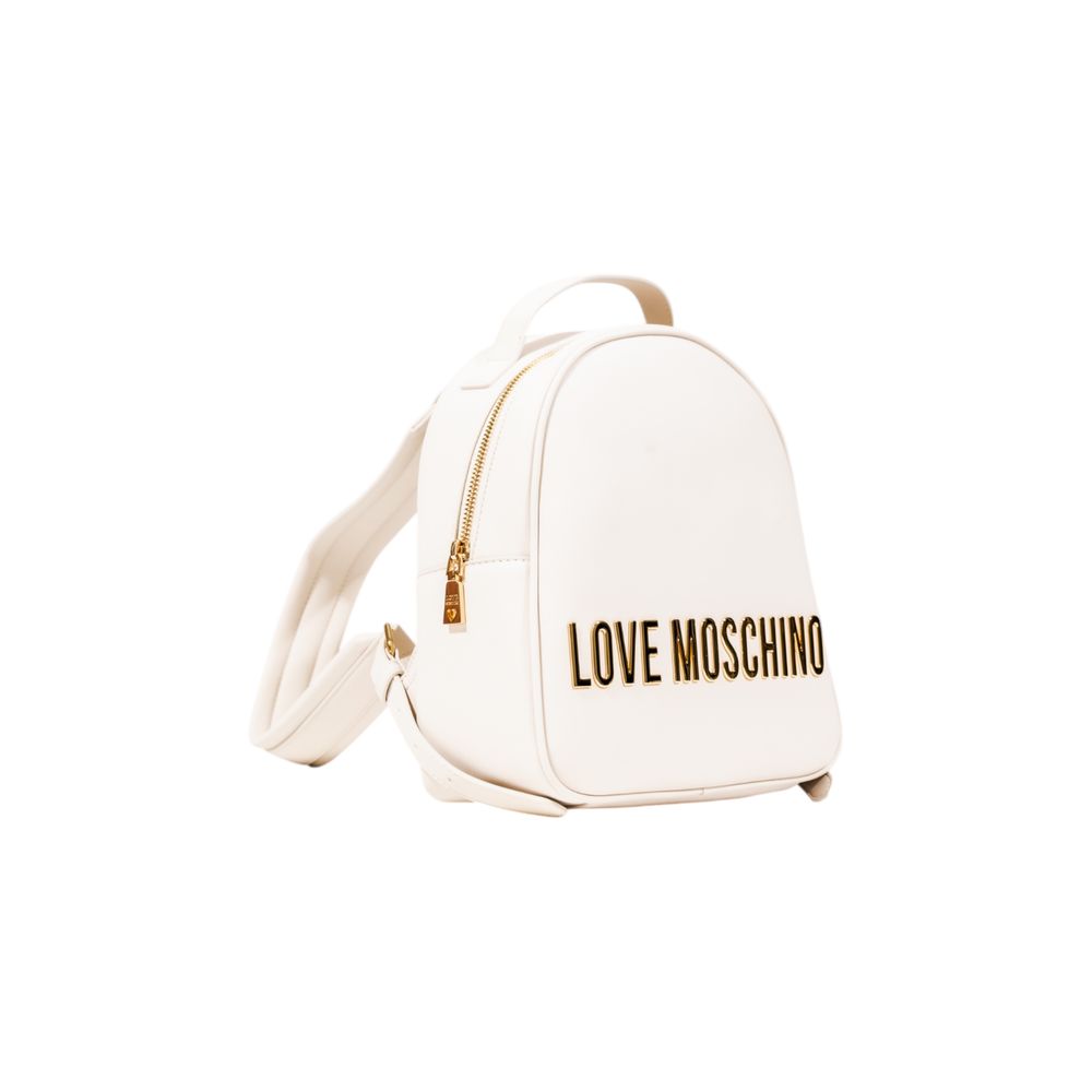 Beige Polyethylene Backpack