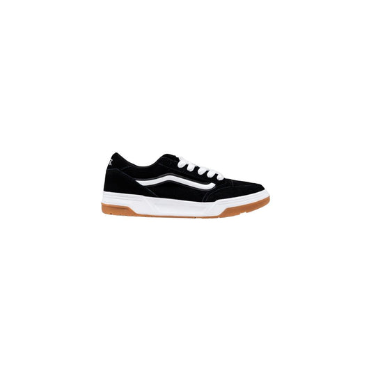 Black And White Suede Leather Low Top Sneakers