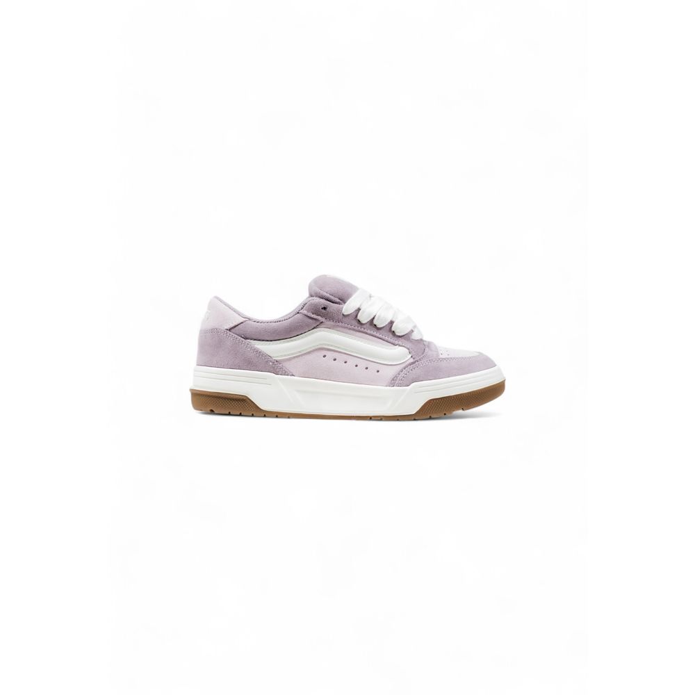 Purple Leather Low Top Sneakers