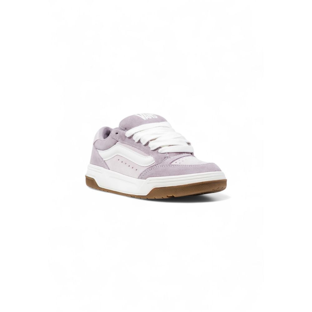 Purple Leather Low Top Sneakers