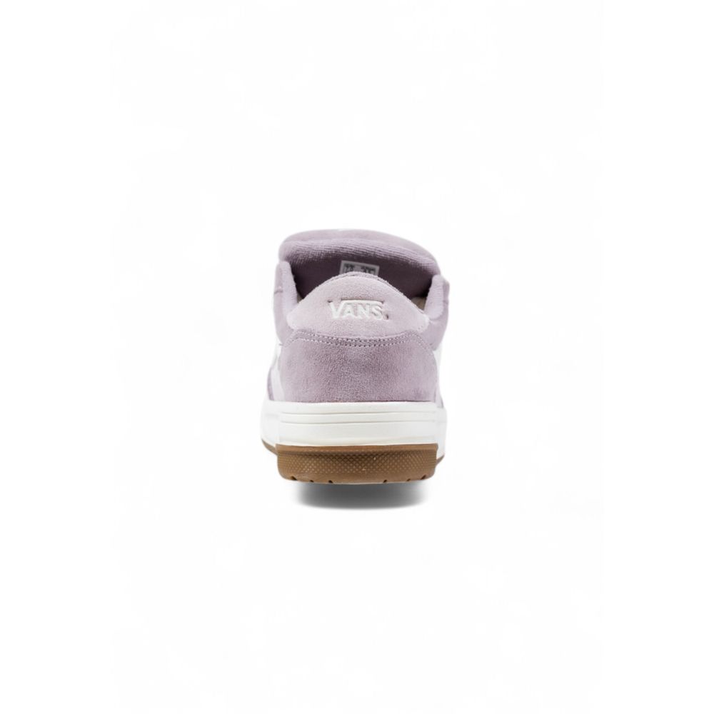 Purple Leather Low Top Sneakers