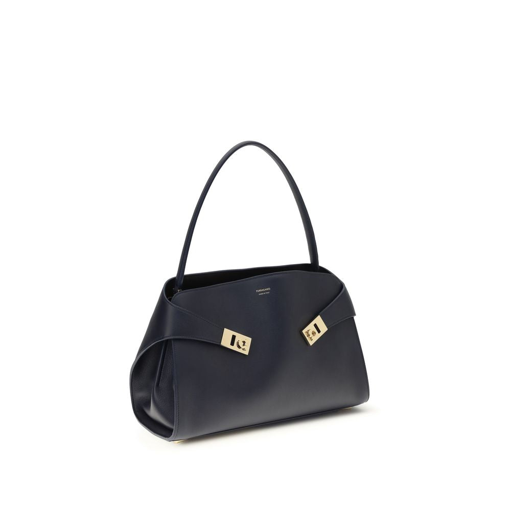 Blue Calf Leather Bos Taurus Shoulder Bag