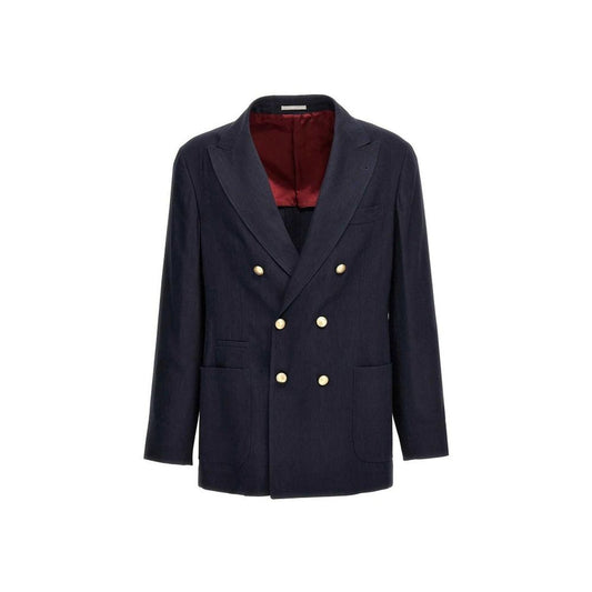 Blue Linen Blazer