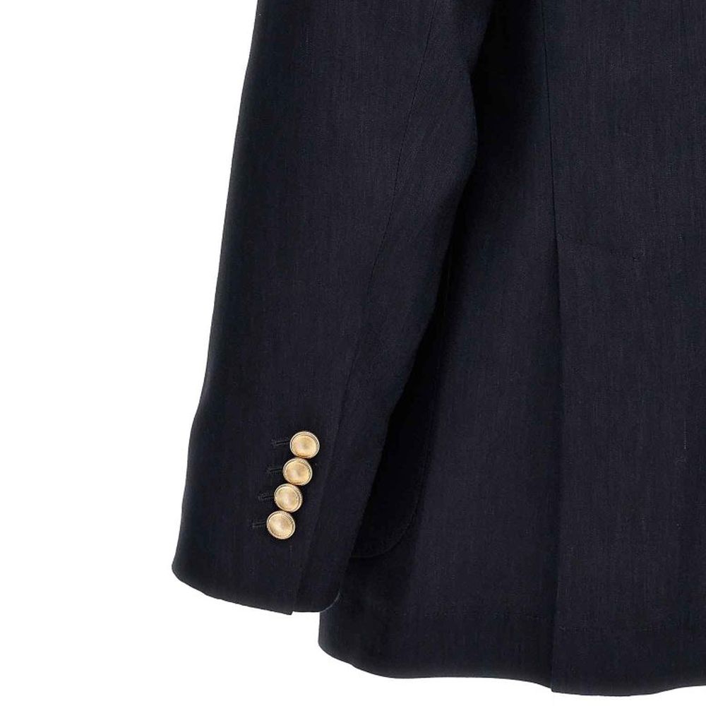 Blue Linen Blazer