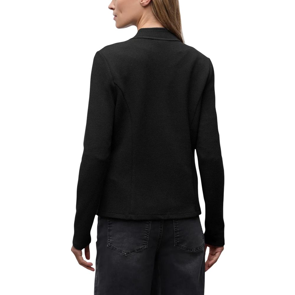 Black Cotton Blazer