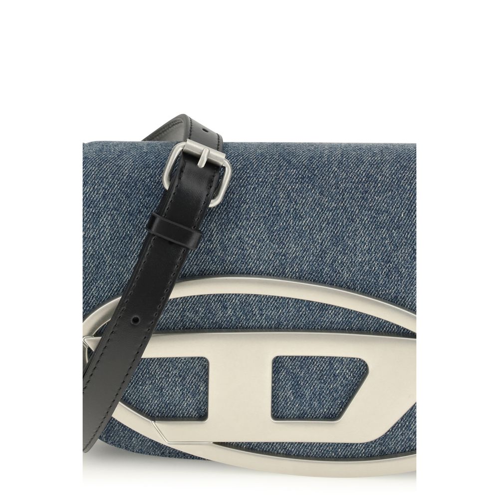 Blue Cotton Shoulder Bag