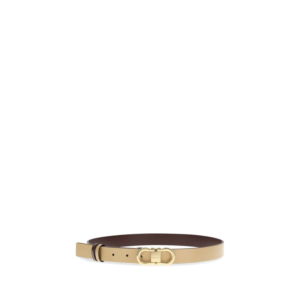 Beige Calf Leather Bos Taurus Regular Belt