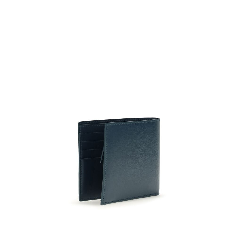 Blue Calf Leather Bos Taurus Wallet