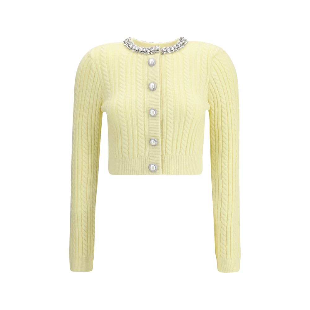 Bicolor Polyamide Cardigan