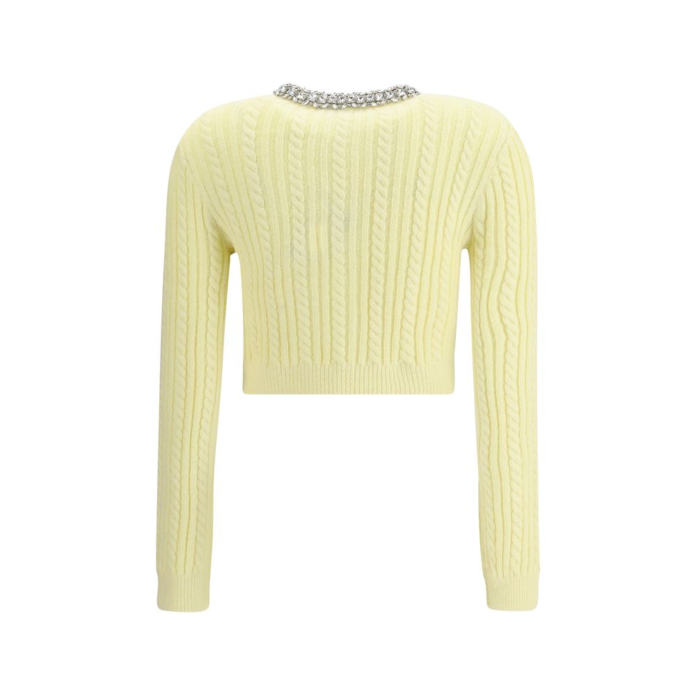Bicolor Polyamide Cardigan