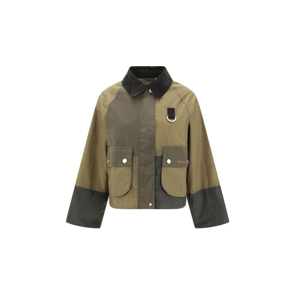 Bicolor Cotton Rain Coat