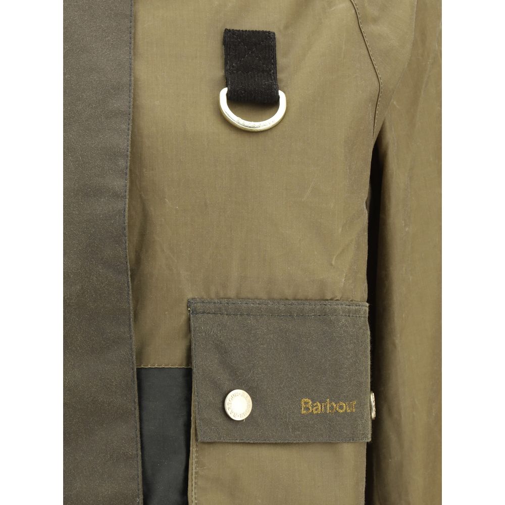 Bicolor Cotton Rain Coat