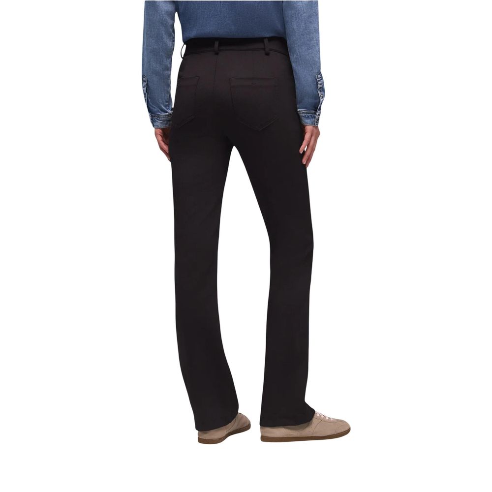 Black Polyamide Bootcut Jeans