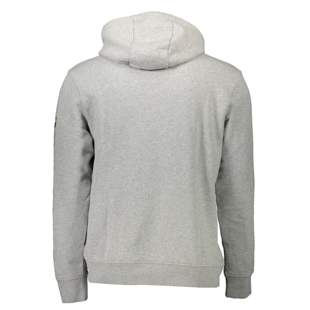 Gray Cotton Men Sweater