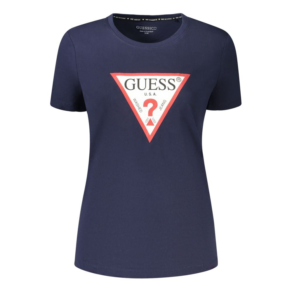 Blue Organic Cotton Women T-Shirt
