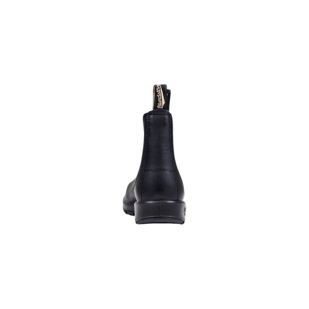 Black Leather Ankle Boots