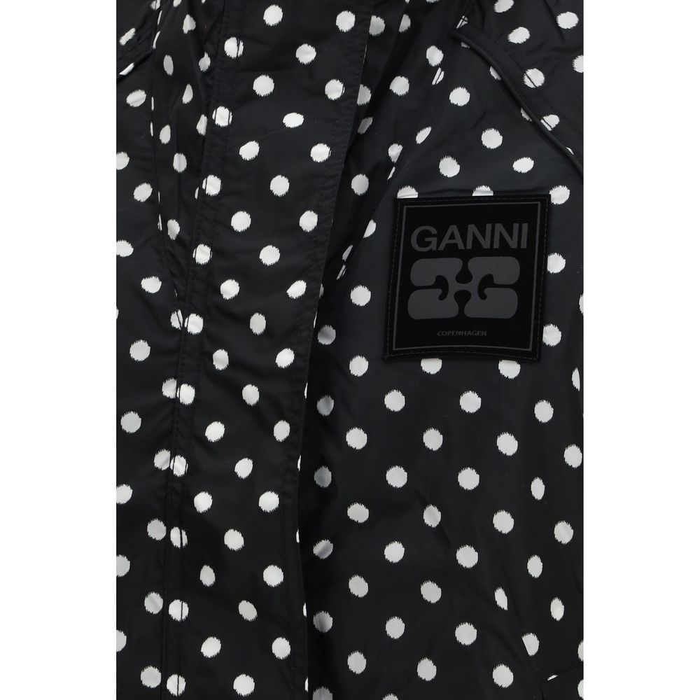Black Recycled Polyamide Shell Jacket