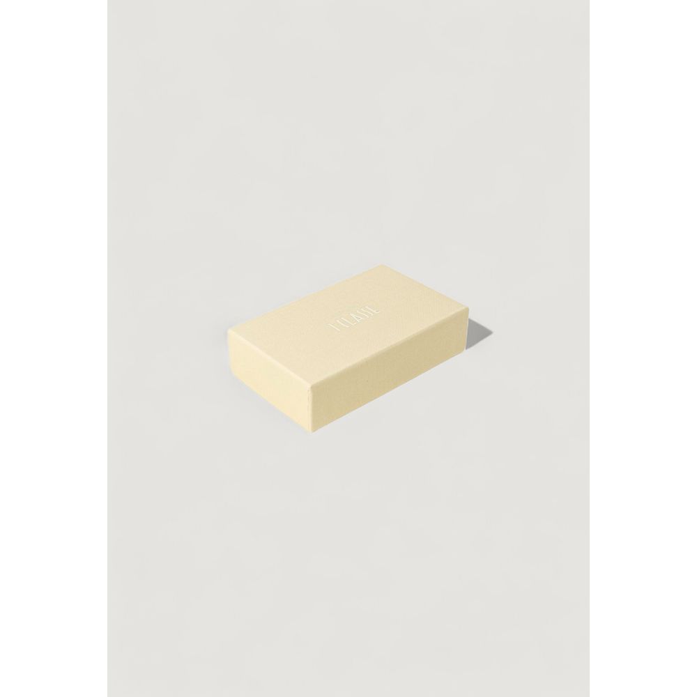 Beige Leather Keychain