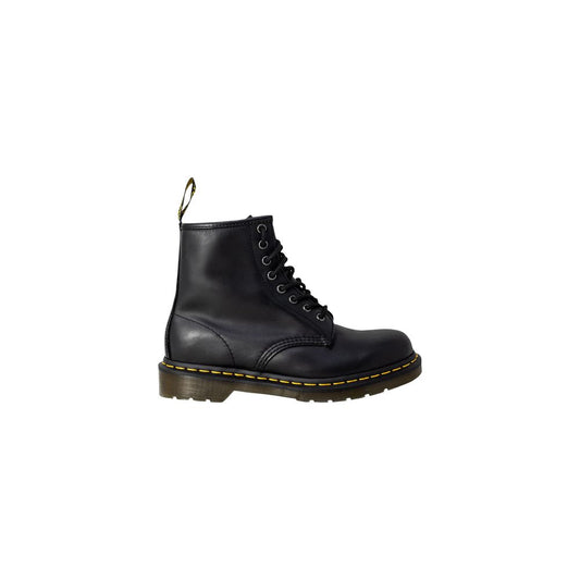Black Leather Lace-Up Boots