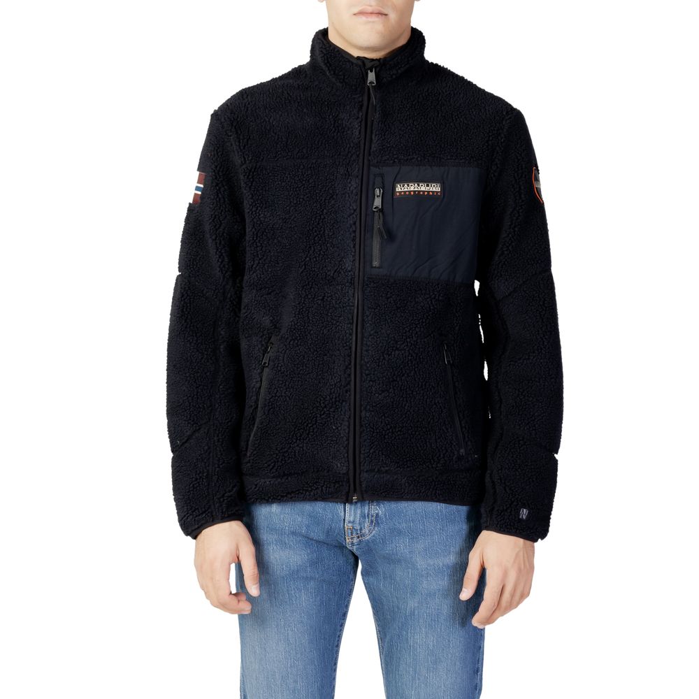 Black Polyester Sweatshirt