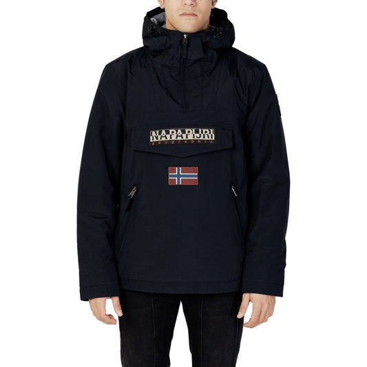 Black Polyester Parka