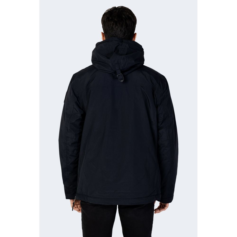 Black Polyester Parka